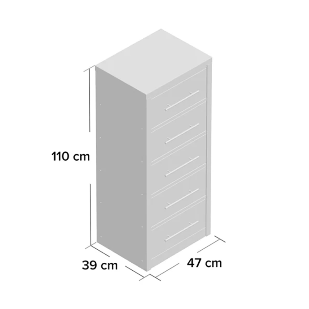 Louisa+5+Drawer+47Cm+W+Tallboy.webp